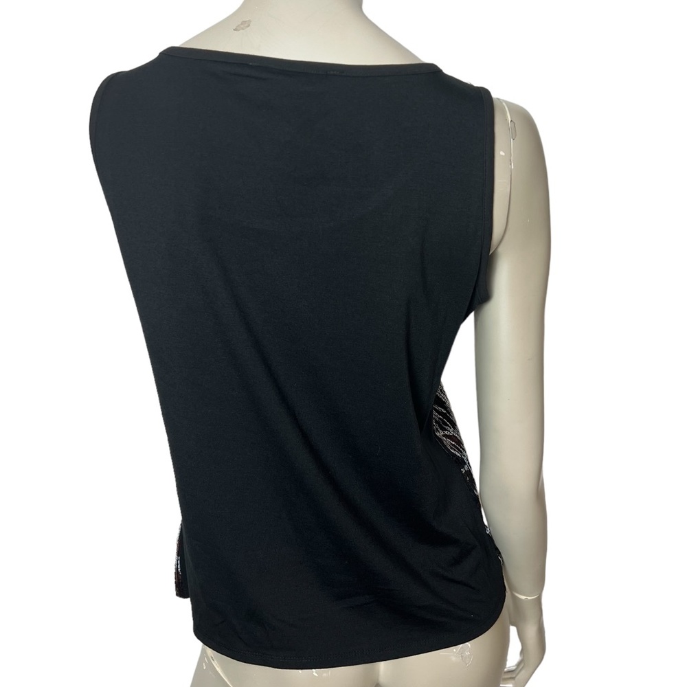 Nygard Brown Sequence Animal Print Sleeveless Top - Picture 6 of 11